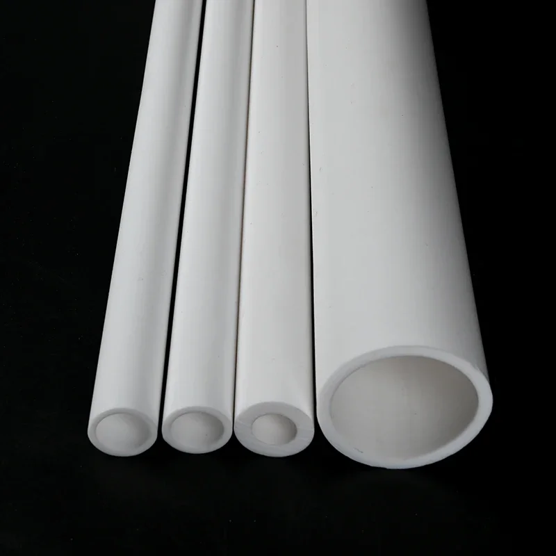 ±2mm 2PCS 500mm PTFE Hollow Rod White Polyterafluotoethylene Tube Environment-friendly Non-toxic DIY PTFE Sleeve OD12mm-30mm