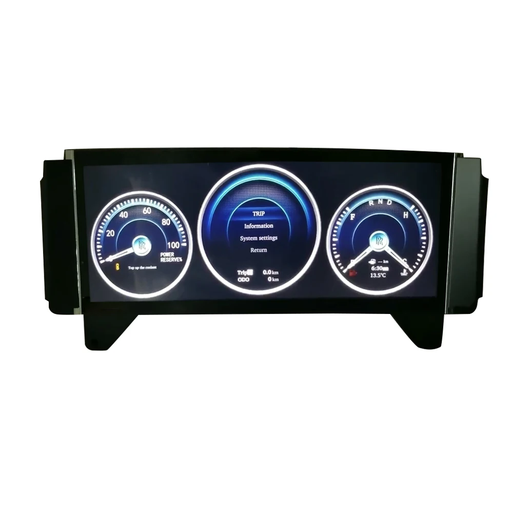 Digital Cluster For Rolls-Royce LCD Car Instrument for Rolls Royce Meter Display Auto Modified Upgraded 12.3 inch Screen Linux