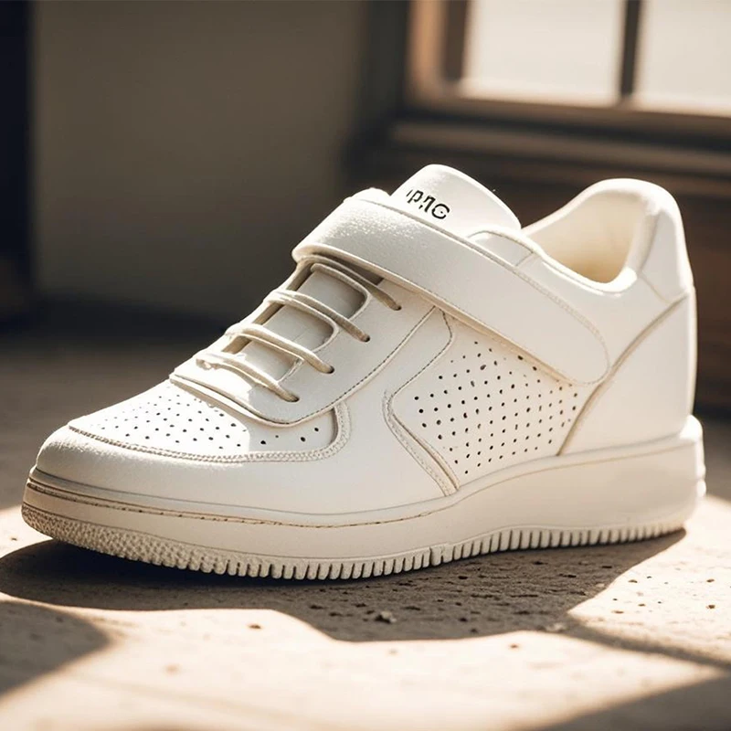 2025 Spring Summer Fashion High top Sneakers Women Flat Platform White Shoes Spring Summer Shoes Height Increasing 7.5cm D347