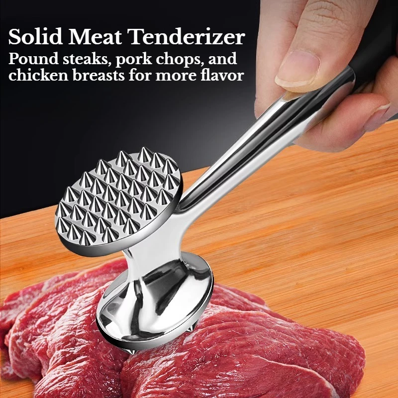 

Meat Tenderizer Hammer for Steaks and Pork Chops Specialized Stainless Steel Kitchen Tool for Breaking Fibers and Tenderizing Me