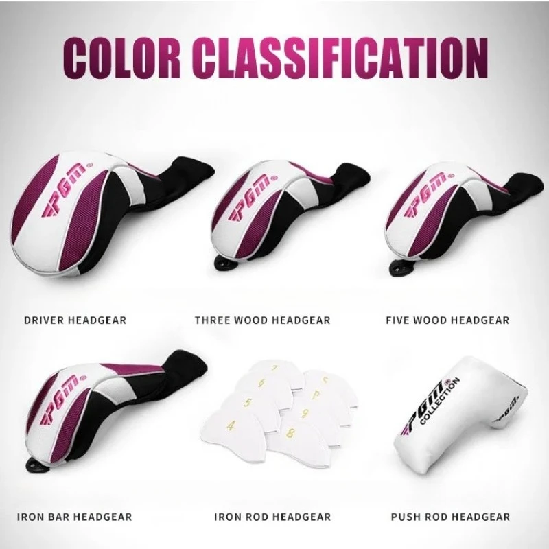 PGM Women Golf Club Headcovers VS Styling Nylon Wood Putter Head Cover Set Brand Direct Sales Soft ProtectiveSleeveAntiCollision
