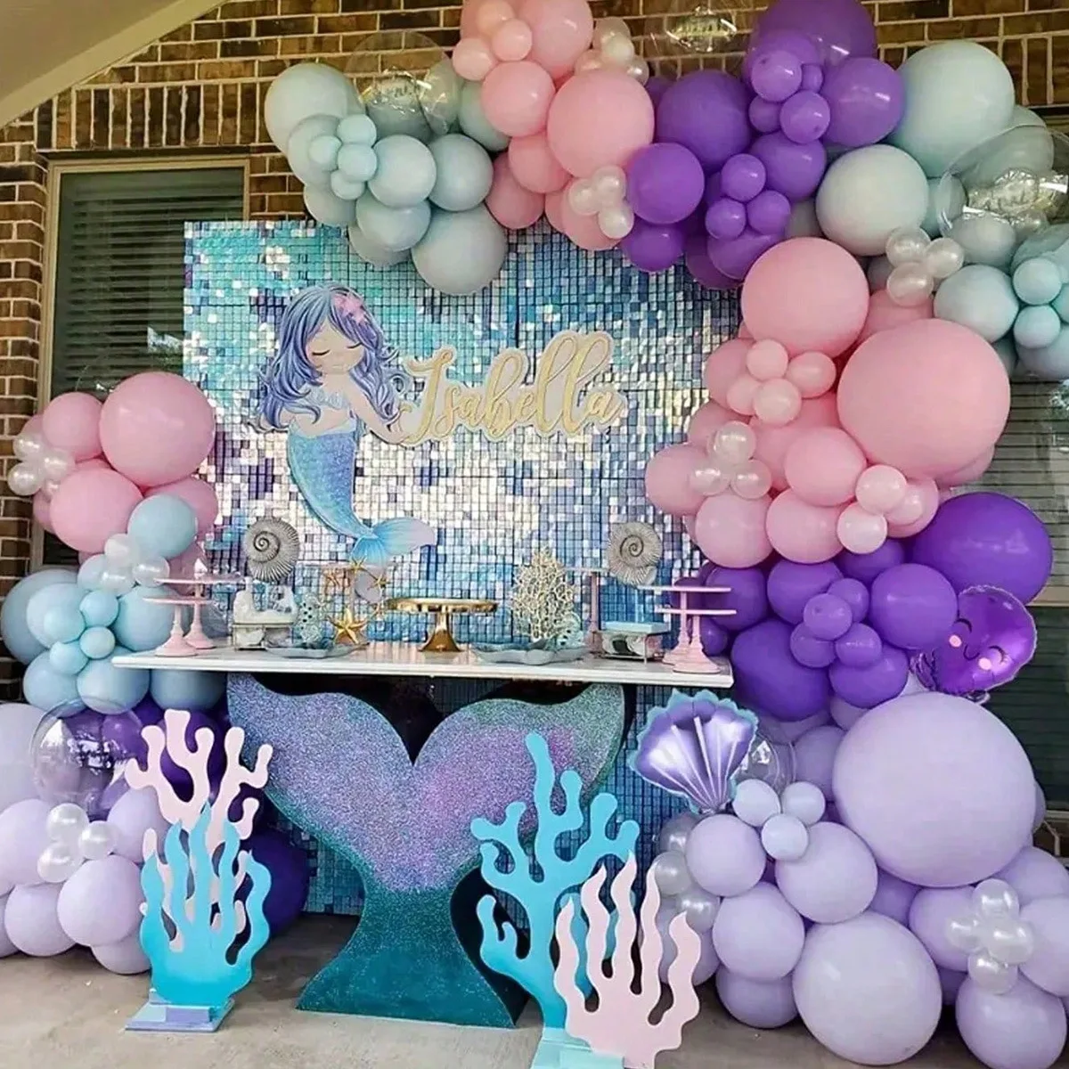202pcs Mermaid Balloon Chain B - огляд і ціна Water Balloon Set