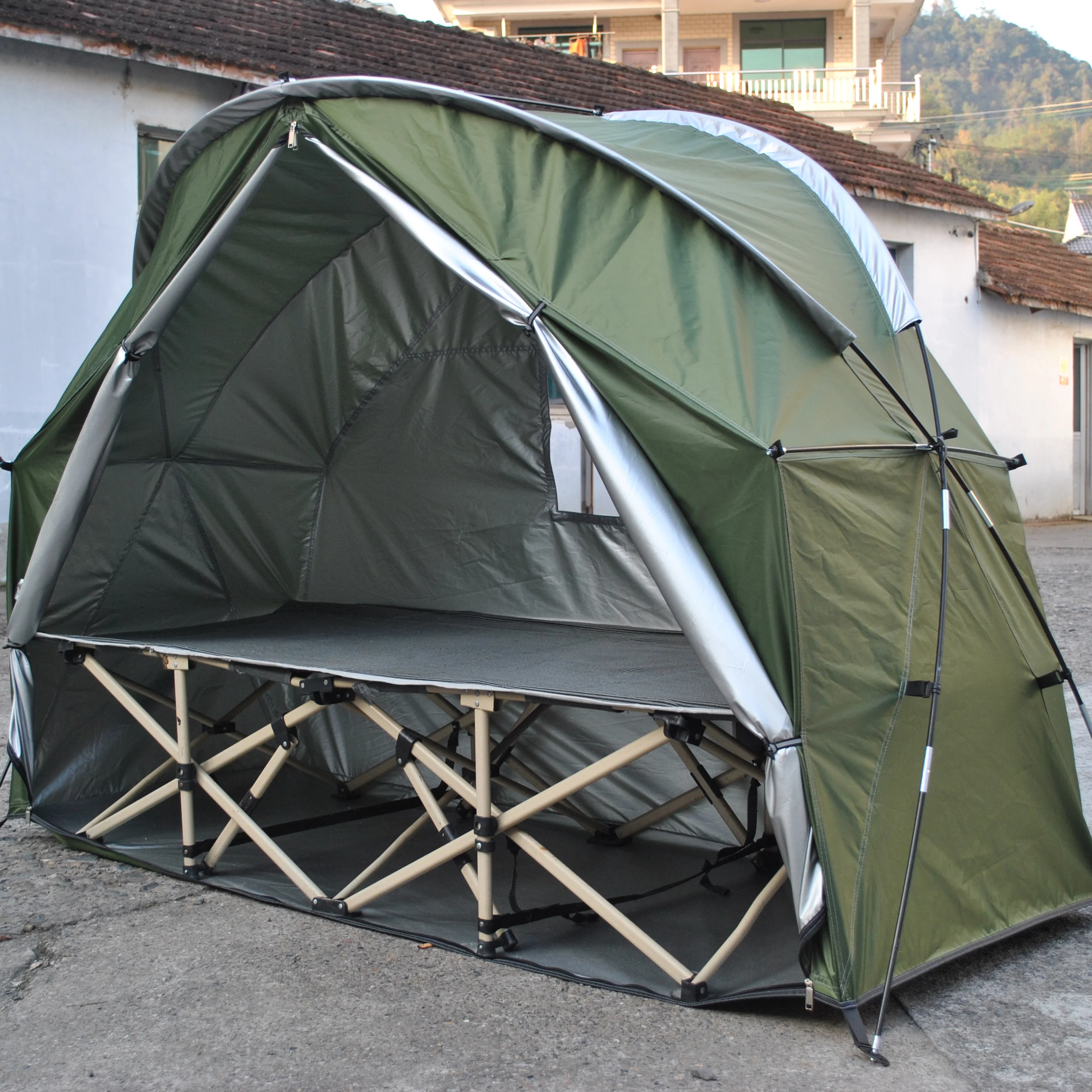 

Outdoor camping tent, cycling tent, thermal tent without internal camp bed