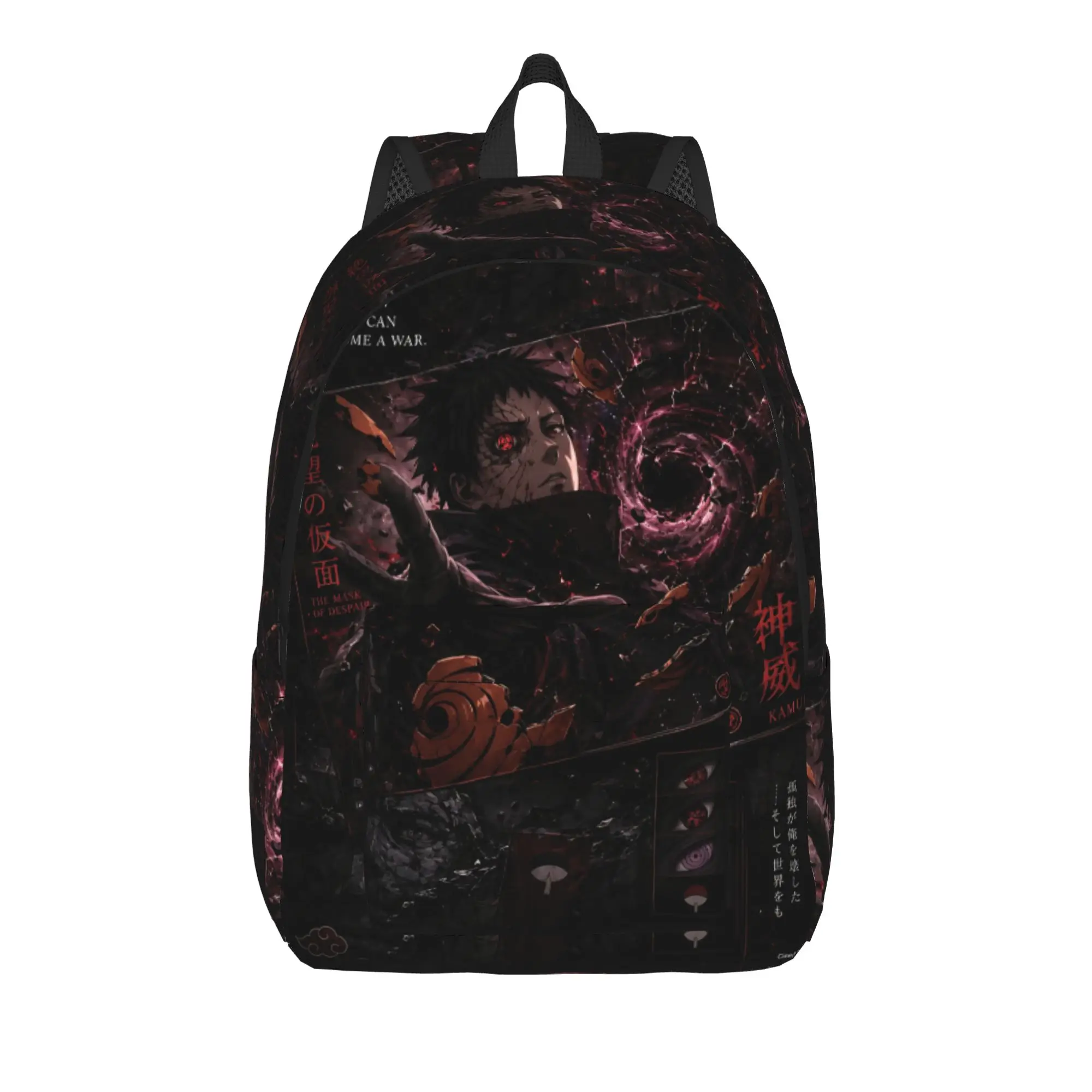 Fashion Naruto Anime Theme Backpack  Mochilas Vintage Office Work Sturdy Shoulder Rucksack