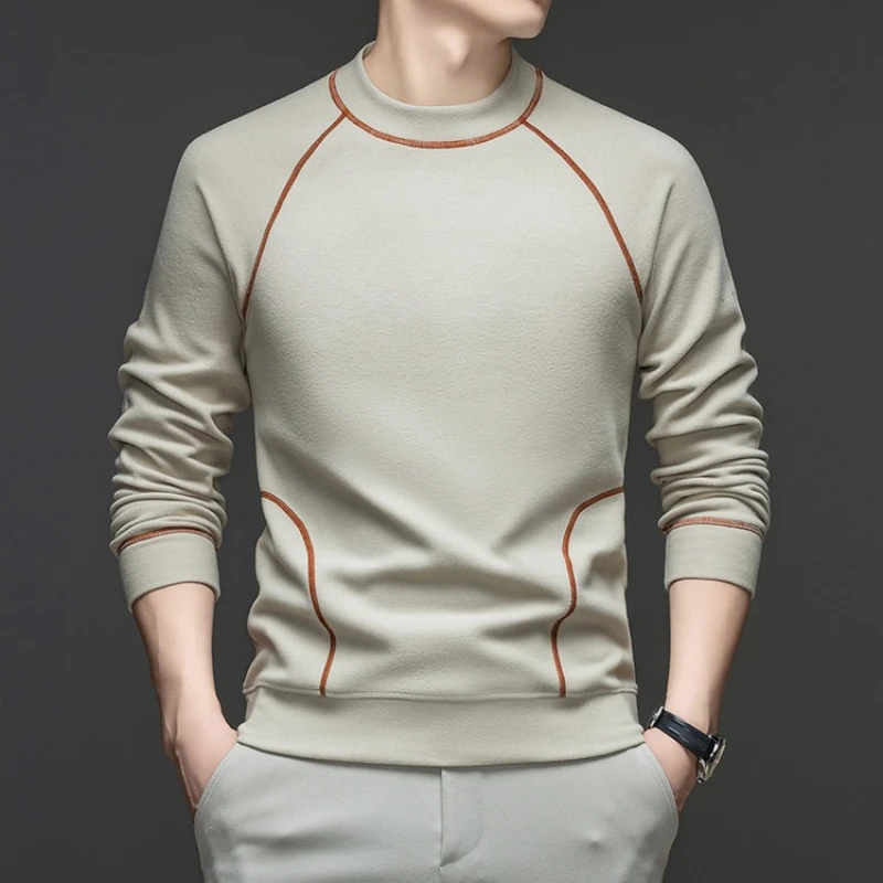 300g Thickened Base Shirt, Four-thread Six-line Contrasting Colors 【Silk Protein】, No Pilling, No Fading, Sports Sweatshirt