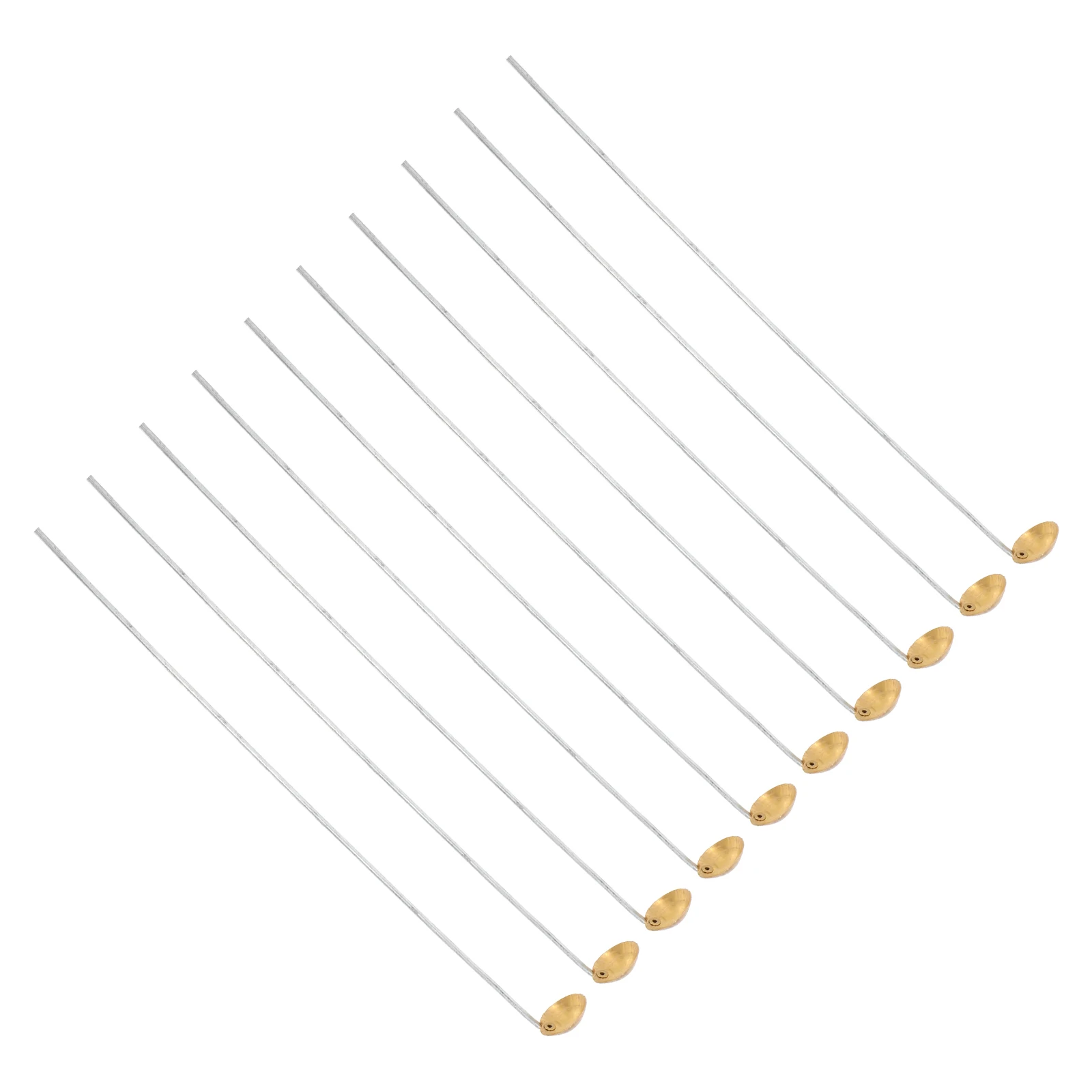 

10 Pcs Burning Spoon Chemistry Lab Equipment Ingot Droplet Experiment Mixing Bead Scoop for Small Beads Consumables