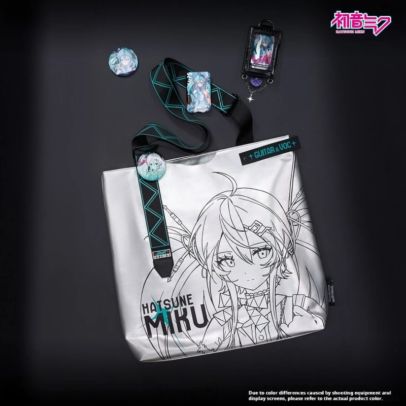 New In Stock Hatsune Miku Spark Series Plush Doll Crossbody Bag Handbag Soft Stuffed Anime Collectible For Adult Fans Gift - view 6