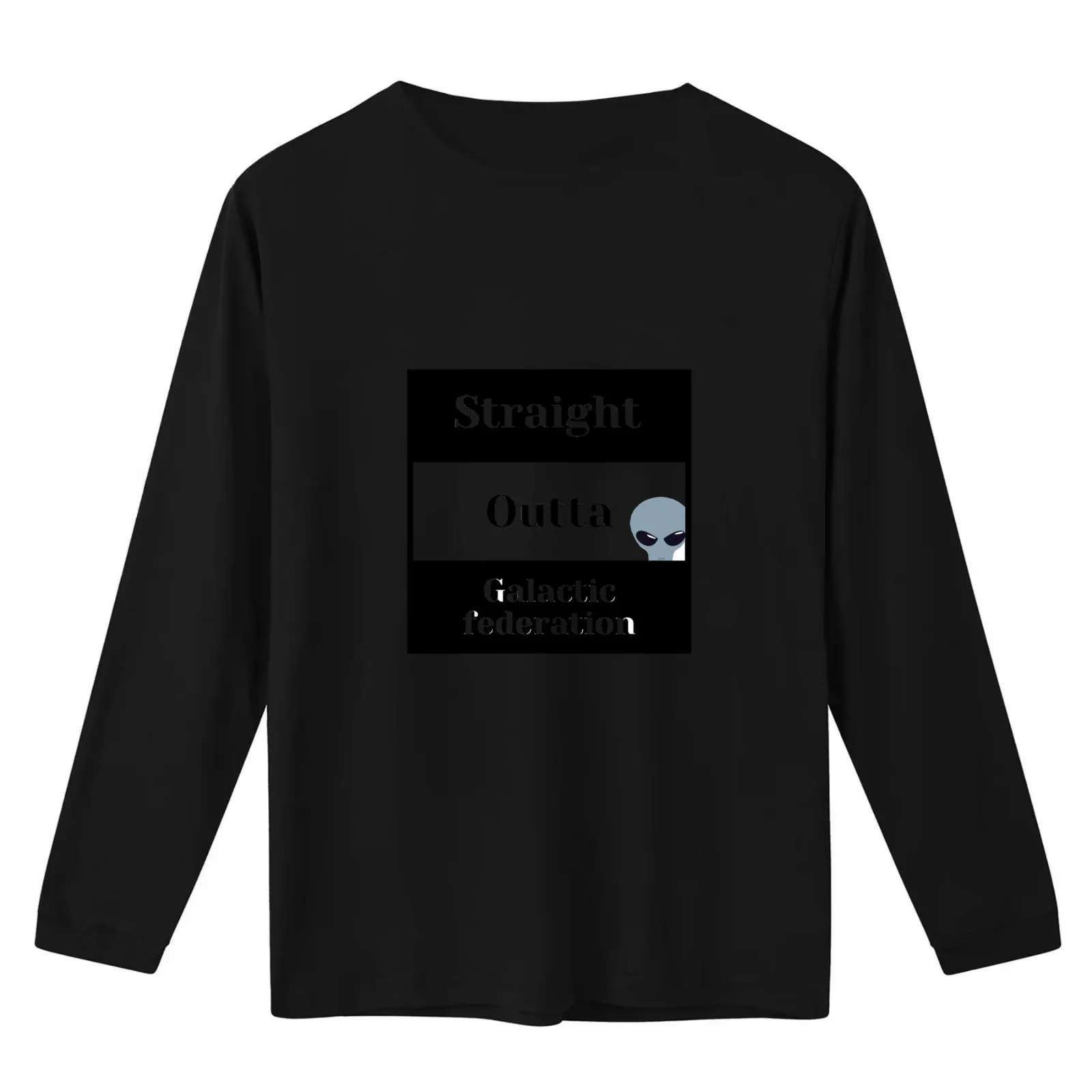 Straight outta Galactic federation T-Shirt Summer Casual Cotton Tee Oversized Streetwear Tops Vintage Graphic Print
