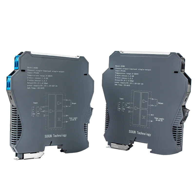 Trasmettitore di temperatura tipo K 2 in 2 out 0-1300 gradi 4-20 mA 0-10 V 0-5 V Trasduttore di segnale di temperatura termocoppia con uscita 1-5 V