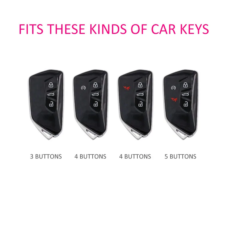 حافظة مفاتيح السيارة النحيفة سلسلة مفاتيح لسيارة Volkswagen VW Golf GTI Passat ID.3 4 7 Buzz Tayron Cupra Formentor Leon Born Tavascan #2