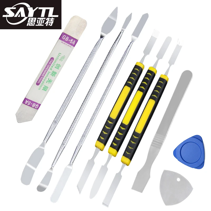 SAYTL Telefon Reparatur Tool Kit Metall Hebeln Bar Handy Zerlegen Tools Kit für iPhone Samsung PC DIY Hand Werkzeuge set