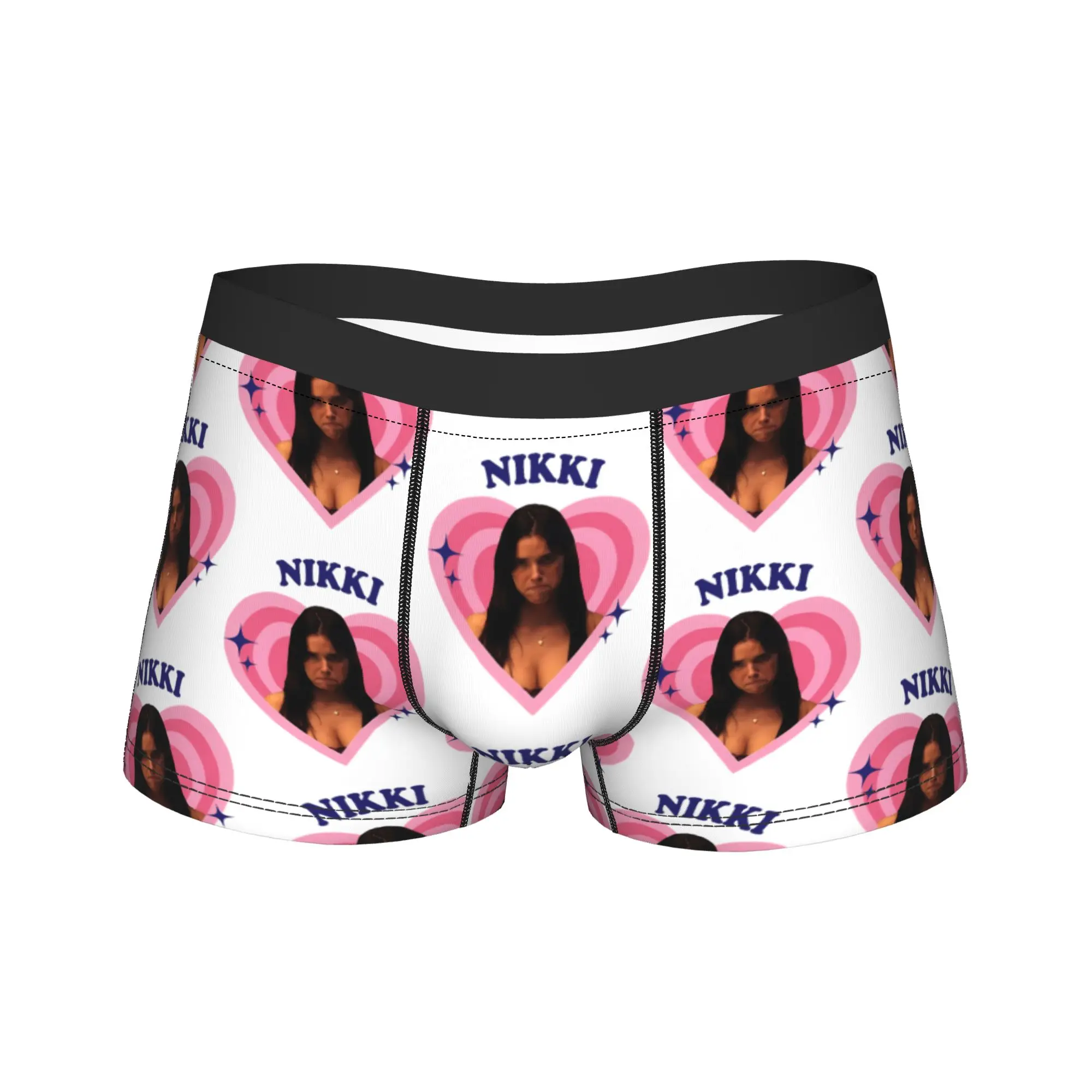 Obsession Movie – sous-vêtements pour hommes, caleçons boxer Love Nikki, culottes imprimées, sous-vêtements doux pour homme, S-XXL