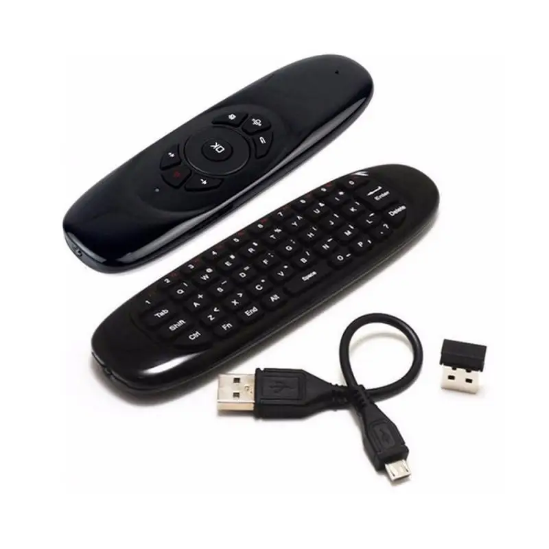 Backlit Version Of The Mini Colorful Keyboard Mouse C120 Wireless Air T10 Backlit Voice Flying Mouse Keyboard Remote Control
