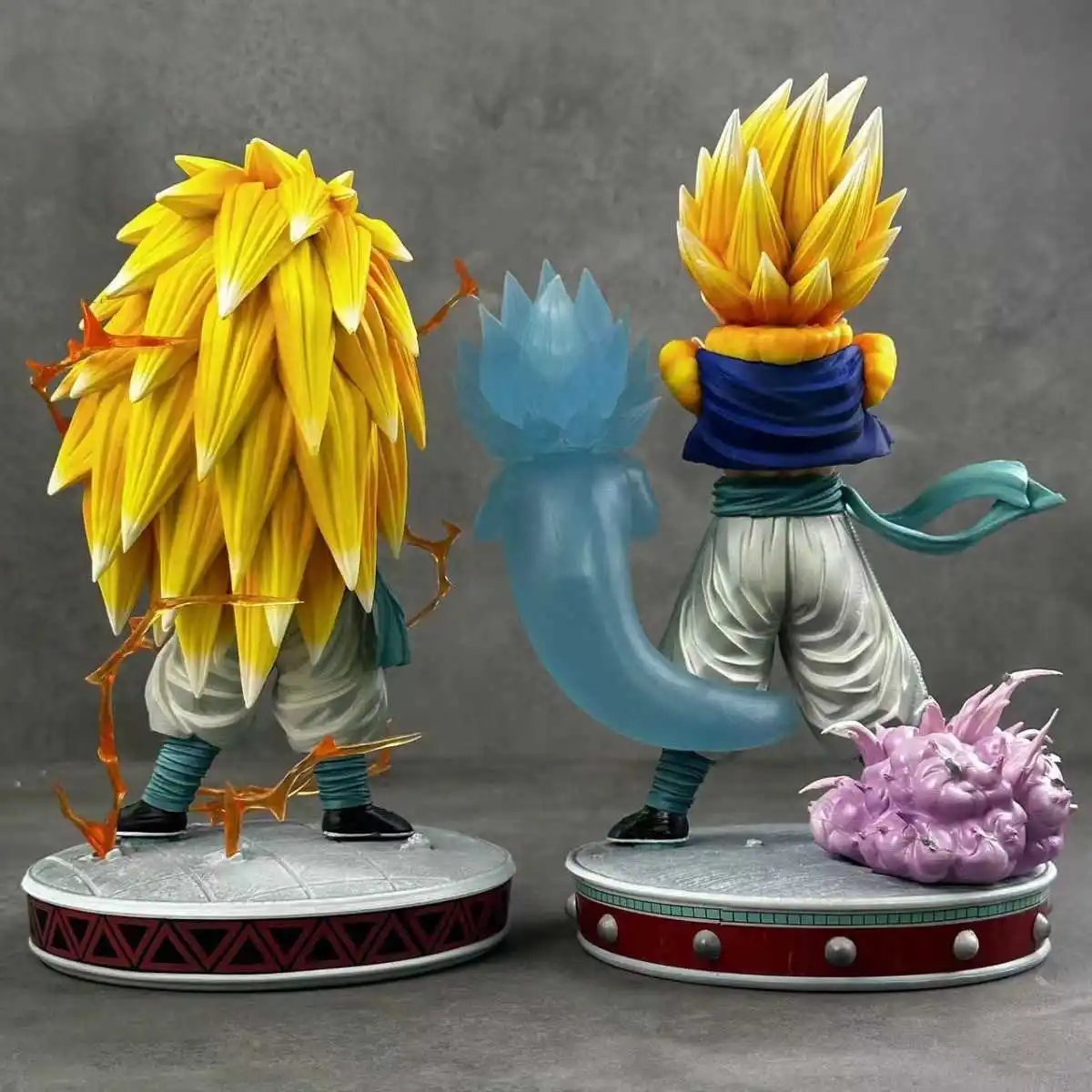 Dragon Ball Z Super Saiyan Gotenks Anime Figurine Ghost Squad Model Garage Kit Statue Doll Decoration Children Toys Gift