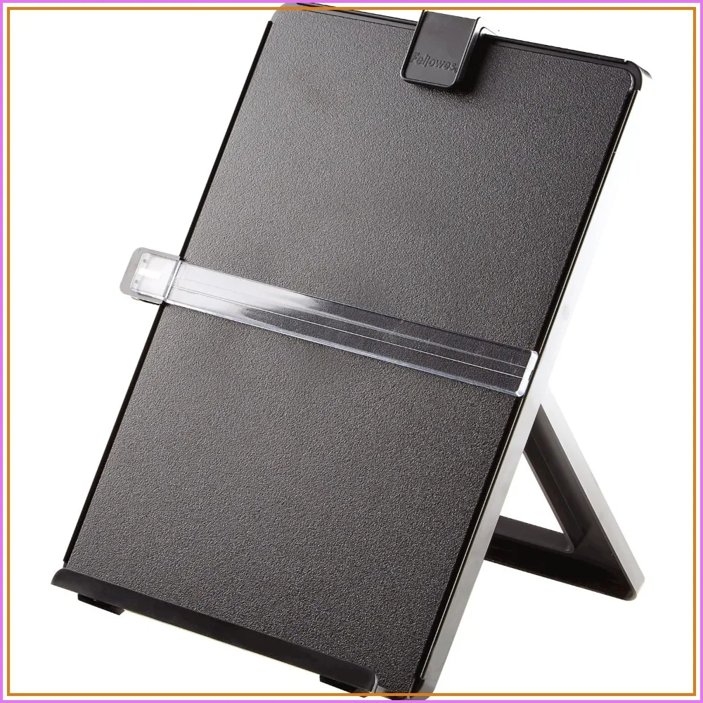 Letter Size Non-Magnetic Copyholder, Black, Adjustable Easel, Holds 125 Sheets