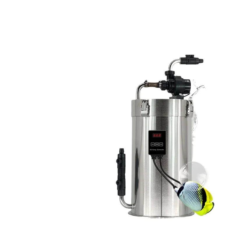 Stainless steel filter barrel, external filter barrel, external fish tank, turtle tank, shrimp tank filter DIY  barrel