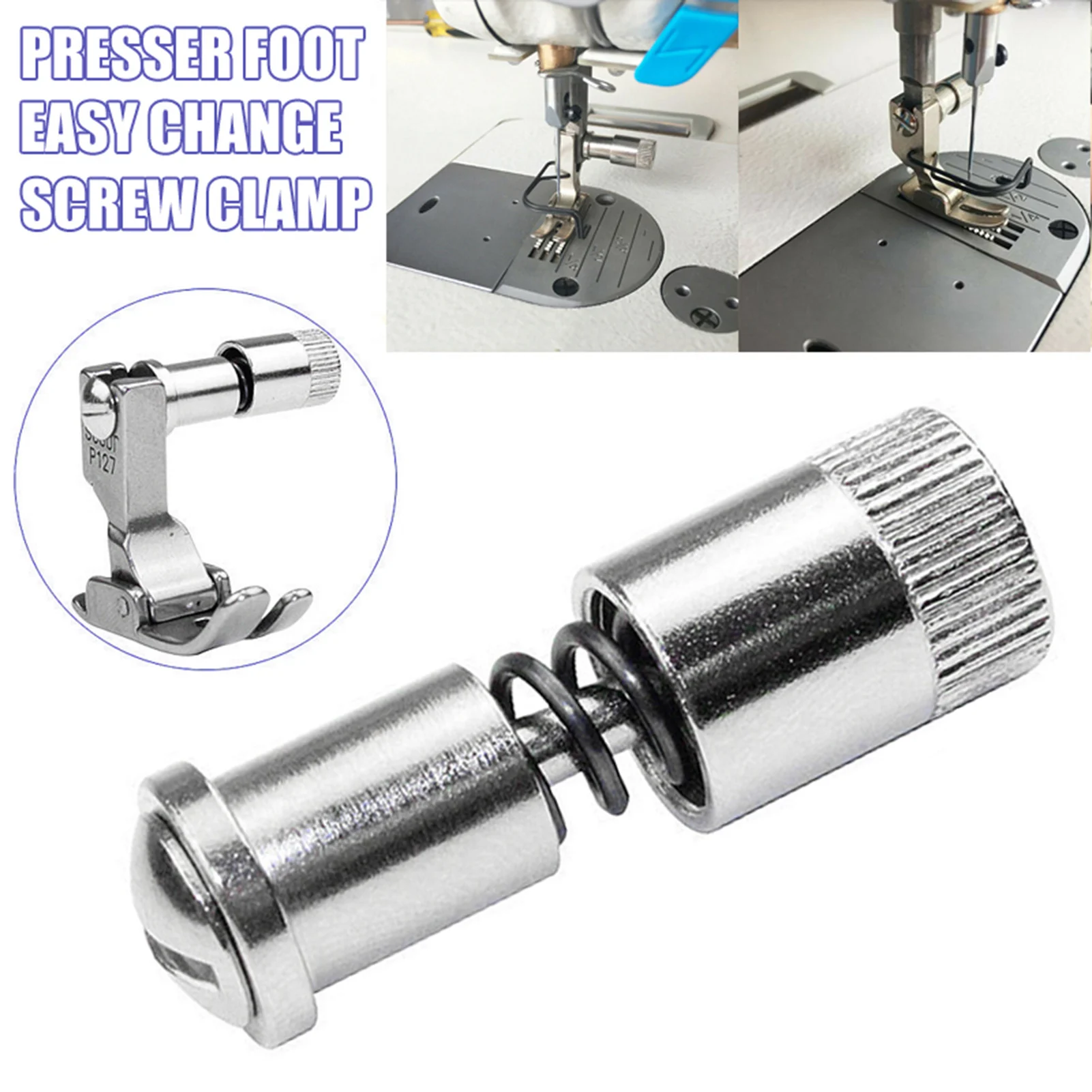 Sewing Machine Change Screws Clamps Reliable Easy to Install Quick Change Screws Clamps for Embroidery Stitching