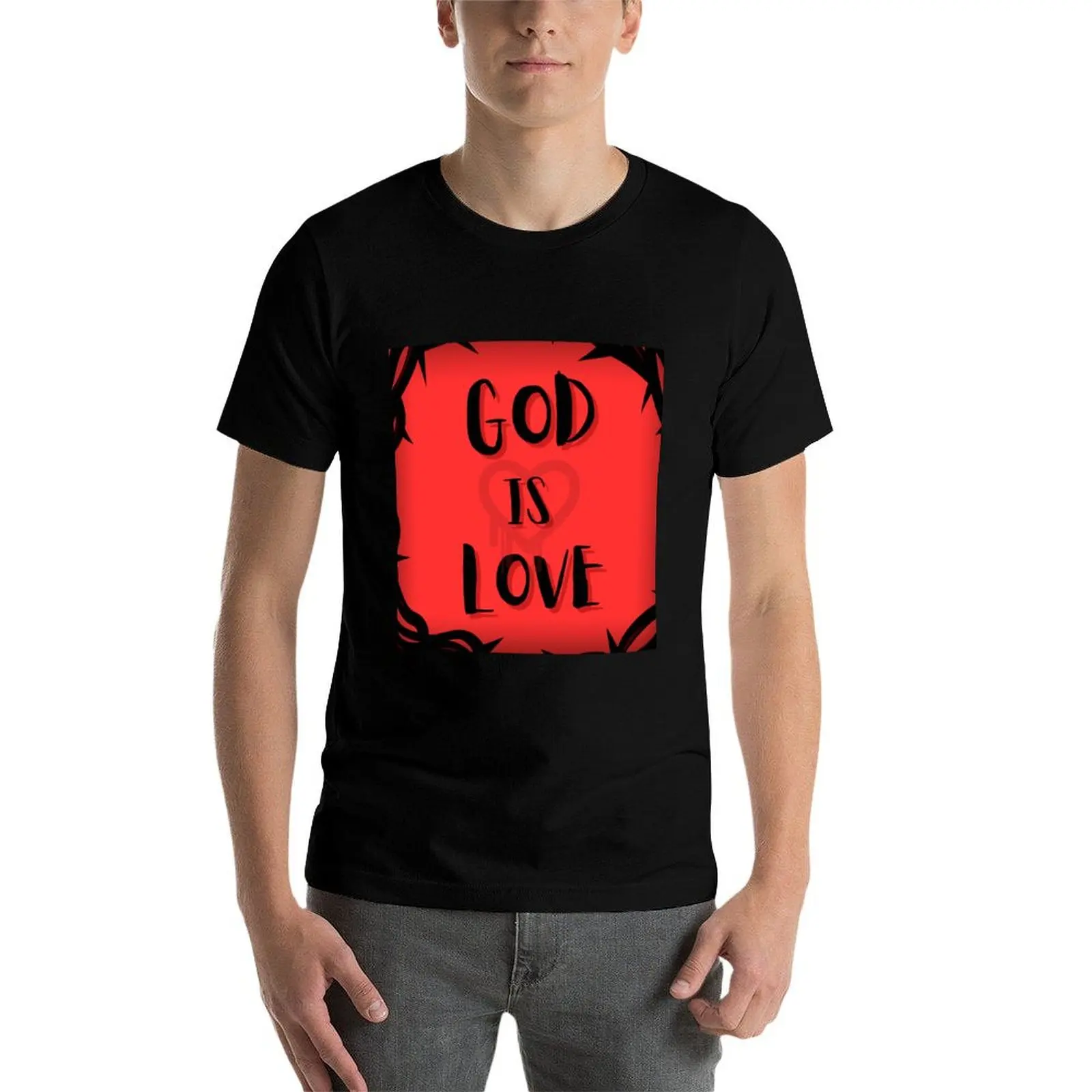 

GOD IS LOVE T-Shirt printed t shirts for man man t shirts graphic graphic t shirts for man T-Shirt