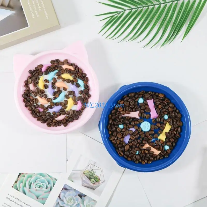 

G5GC Slow Feeding Mat for Dogs and Cats Anti-Slip Dog Lick Pad Anxiety Relief- Large Feeding Mat with Suction Slow Feeder