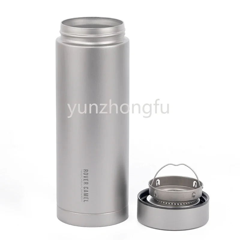 

Outdoor Pure Titanium Water Cup Double-Layer Vacuum Business Leisure Camping Travel Handy Tea with Filter