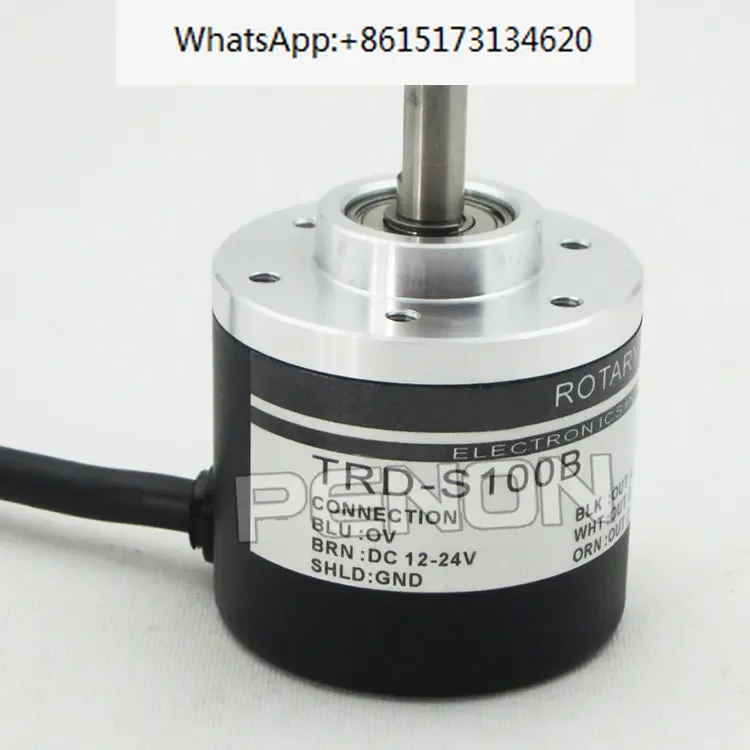 Rotary encoder TRD-S100B voltage 12-24VDC outer diameter 38mm shaft diameter 6mm