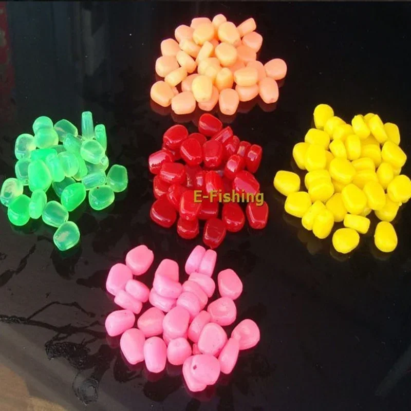 100pcs Lure Simulation Corn with Smell Soft Bait Lure Euro Fishing Library Fishing Bait