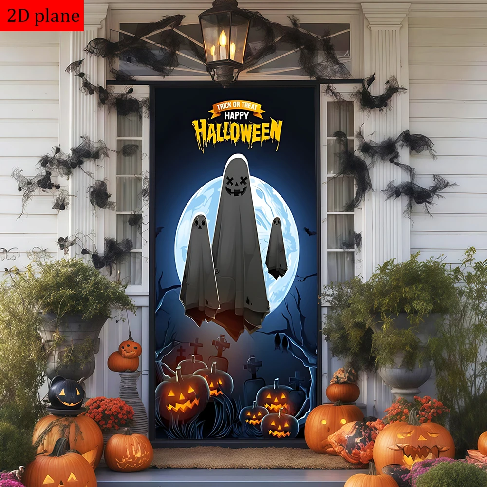 decoracao-de-halloween-com-fantasmas-aboboras-lua-cemiterio-e-morcegos-para-moldura-de-porta-com-faixa-elastica-de-alta-elasticidade