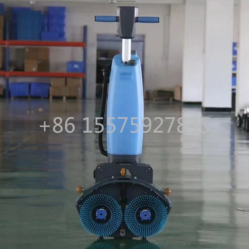 

double brushes floor scrubber robot