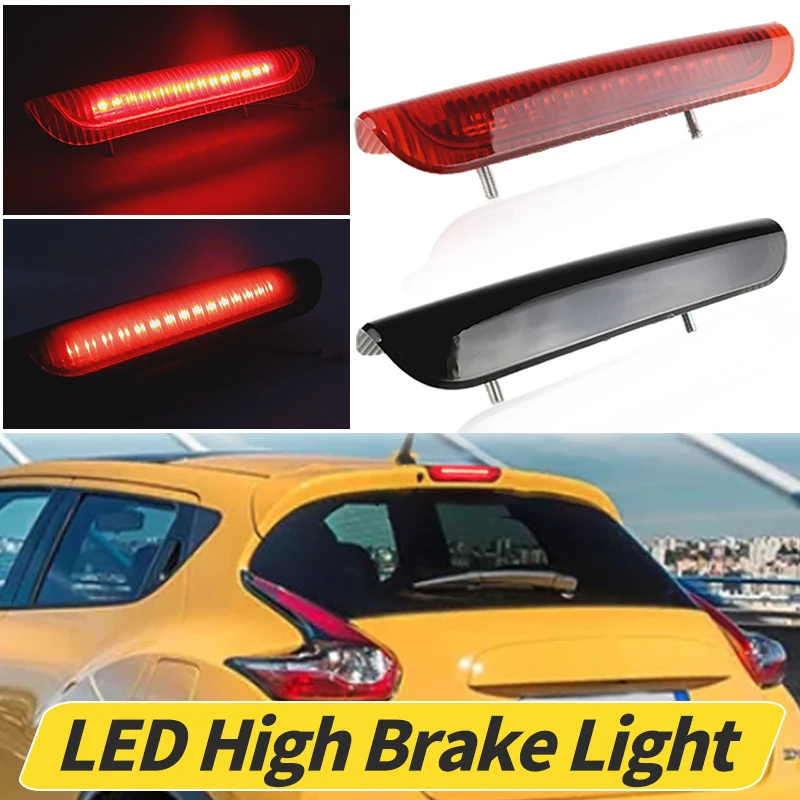 For Nissan Juke F15 2011 2012 2013 2014 2015-2020 Red LED High Mount Third Brake Light 3rd Rear Stop Lamp Tail Warning Lights