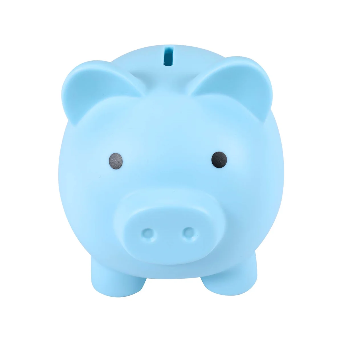 Large Piggy Bank, Unbreakable Plastic Money Bank, Coin Bank for Girls and Boys, Practical Gifts for Birthday(Blue)