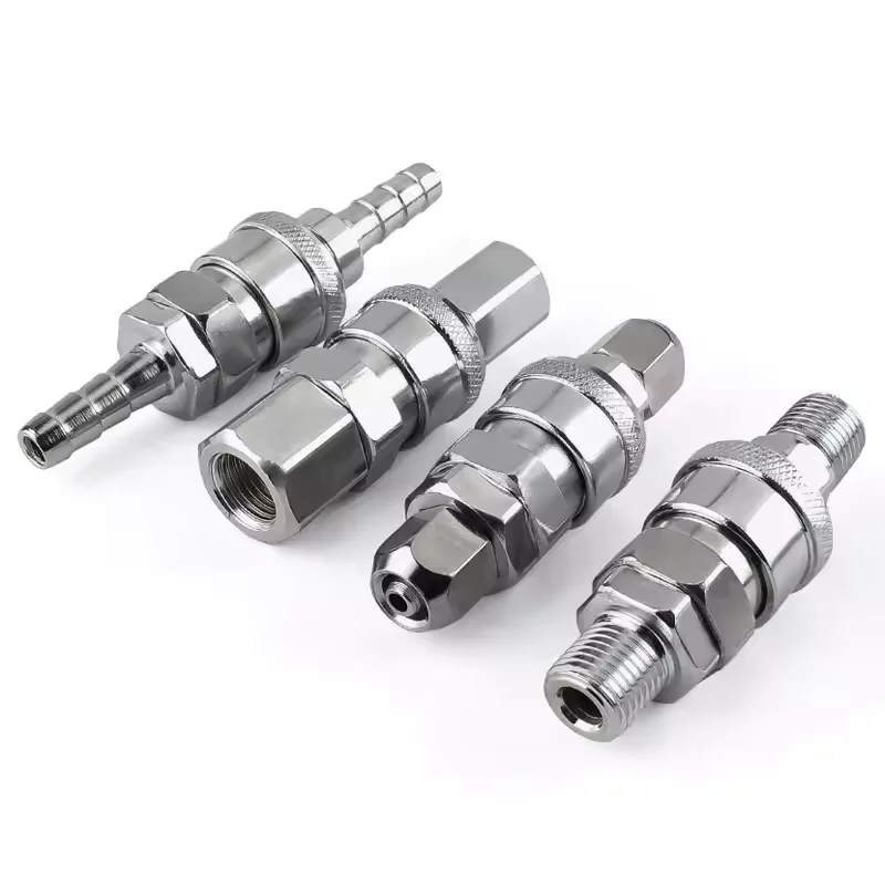 2 Stuks Pneumatische Luchtpomp Tool Schiethamer 8 Mm Tracheale Luchtcompressor Zelfsluitende Quick Plug C-type Snelkoppeling Pp/Sm/Sp20