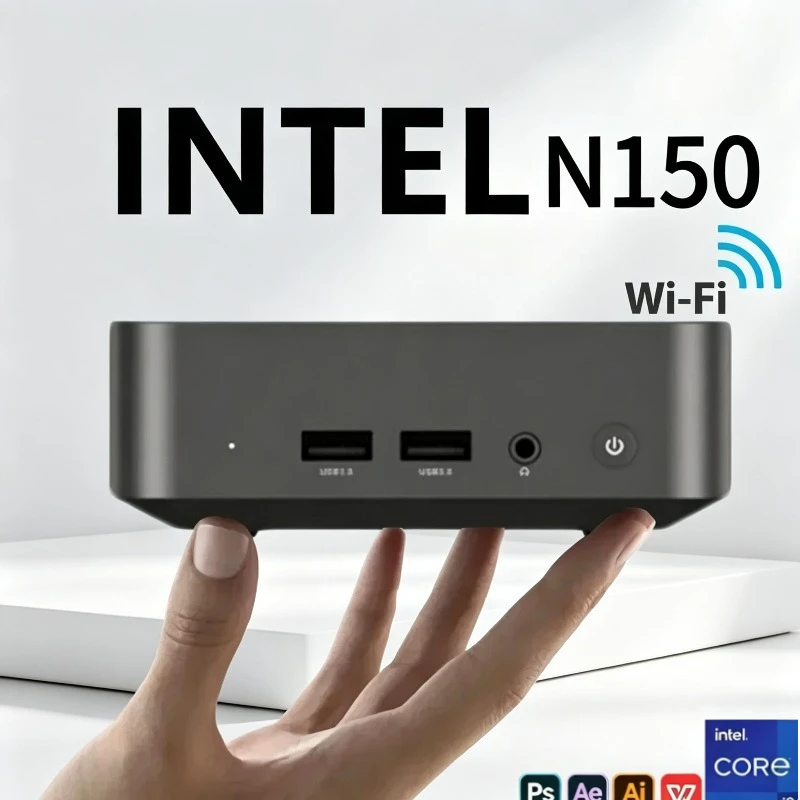 MINI PC Intel Core N150 Windows 11 Pro 16GB RAM 1TB 2TB SSD WIFI6 BT5.2 4K HD Mini Gaming Office Study Desktop Computer