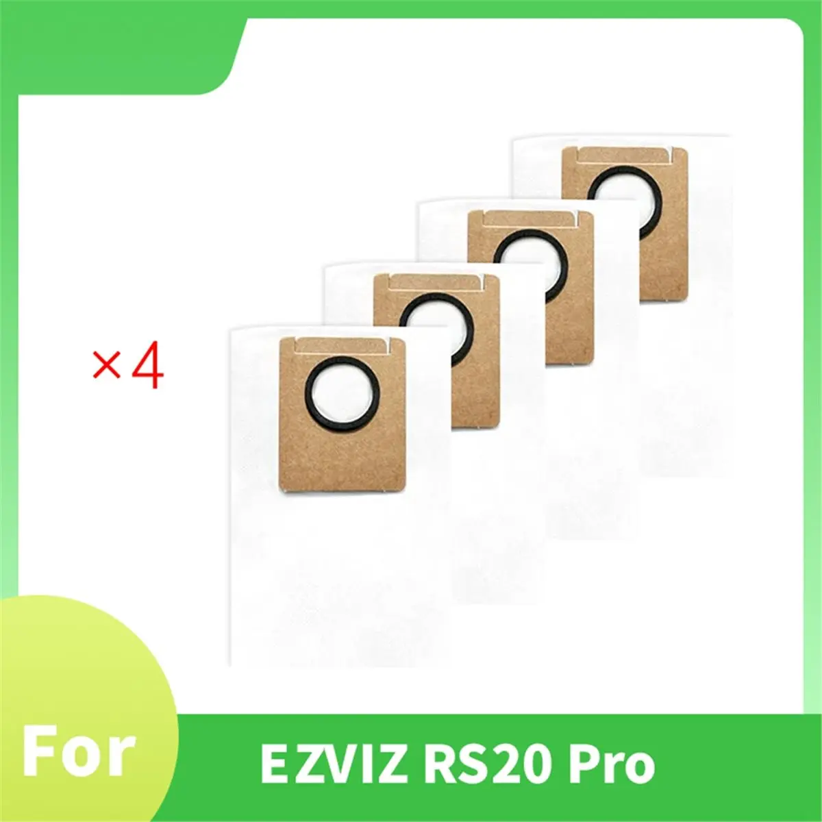 A86G NEW 4PCS Vacuum Cleaner Bag for RS20 Pro Dust Bag Replacement Advanced Filtration Sweeper Vacuum Cleaner Accessories