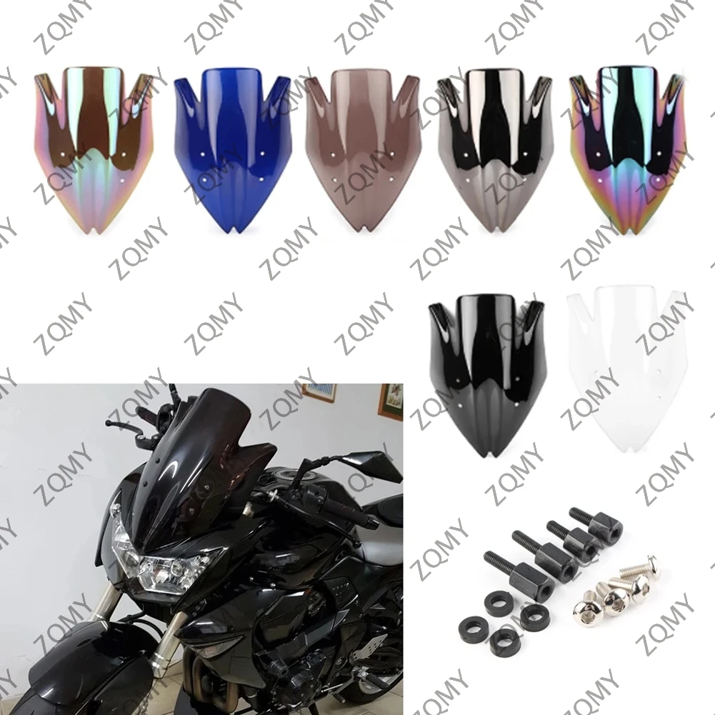 Motorcycle ABS Plastic Windshield Windproof Windscreen For Kawasaki Z1000 2007 2008 2009 / Z 1000 07 08 09