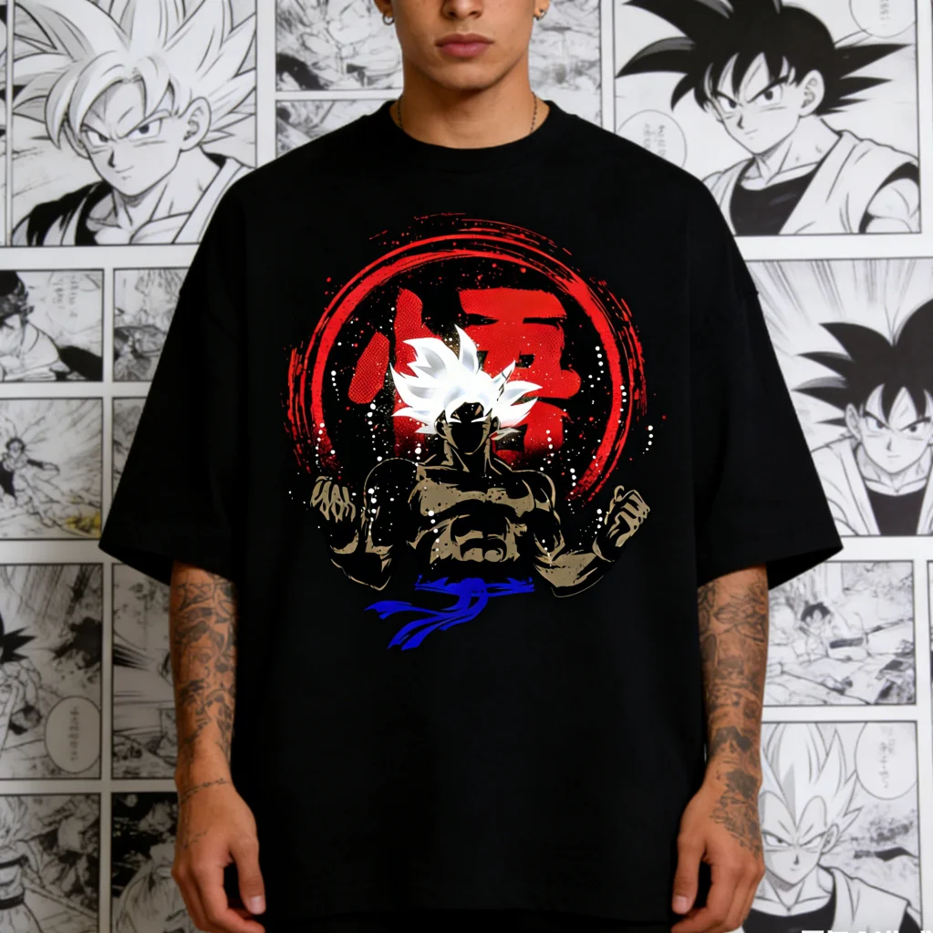 Dragon Ball Ultra Instinct Goku Anime Printed T-shirt Men's and Women's T-shirt Men's Top Sports T-shirt Men's T-shirt 2026 New