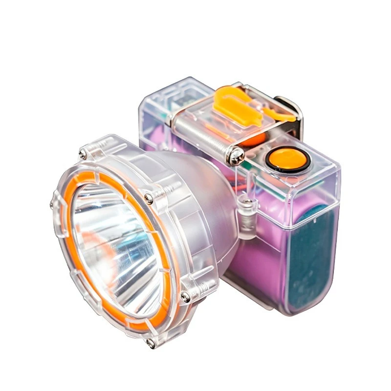 Headlamp high power strong light super bright long battery life hard hat underground operation waterproof miner lamp