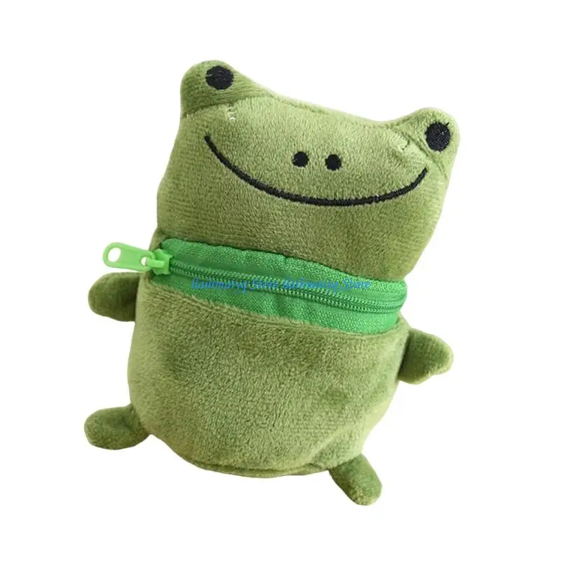 573B Plush Coin Purse Small Coin Bag for Students, Soft Animal-Style Change Bag for Everyday Carry and Desk Use