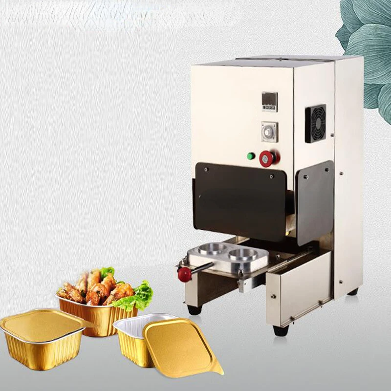 Aluminium Foil Food Cans Electric Sealing Machine Takeaway Food Box Sealing Machine Catering Restaurant Equipment