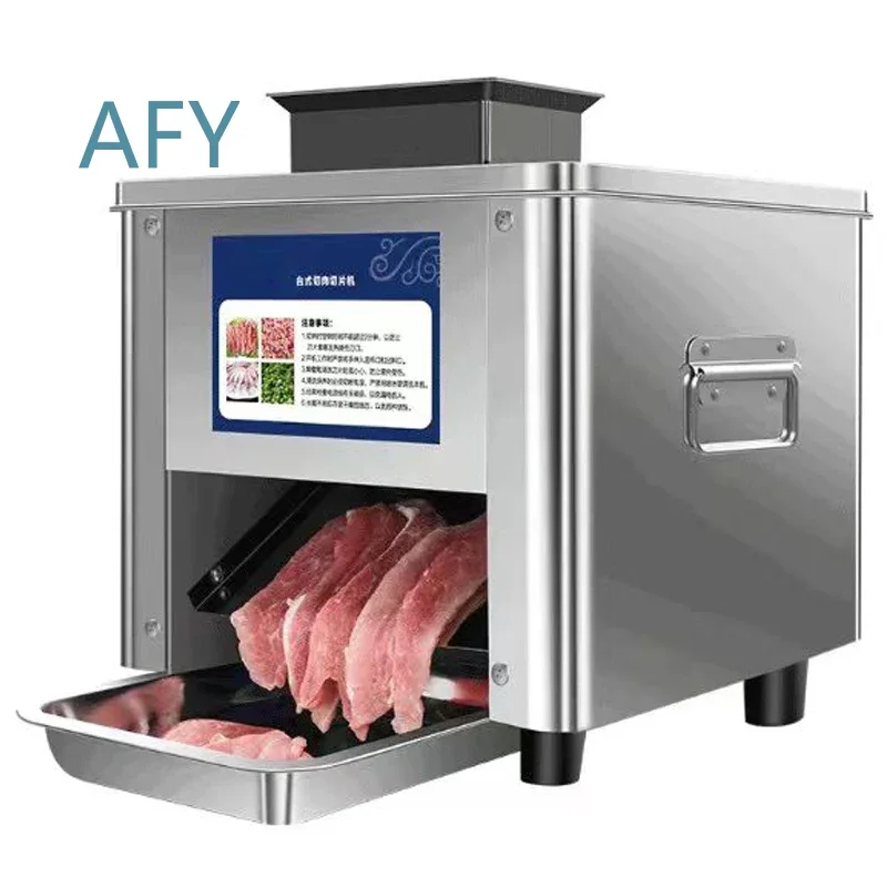 Electric Meat Slicer for Commercial Household Use 25mm 35mm 5mm 7mm 10mm 15mm 21mm Adjustable Thickness Automatic Fish Cutter