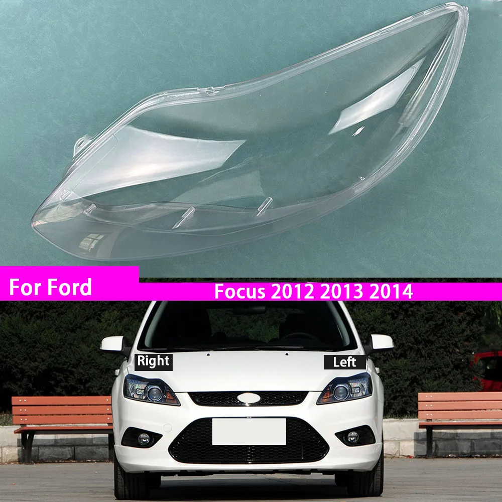 

Для Ford Focus 2012 2013 2014, прозрачный абажур для фар, линза из плексигласа, замена оригинального абажура