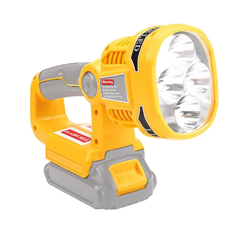 

12 Вт портативный светодиодный рабочий светильник для Dewalt 18 в 20 в, макс. батарея DCB140 DCB200, USB-вспышка для уличного инструмента (без батареи, без зарядного устройства)