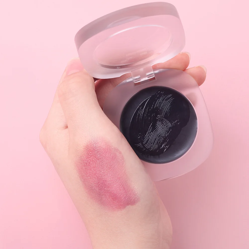 Blush crème personnalisé en vrac, marque privée, document de température, changement, rose, noir, rouge chaud, fard à joues, maquillage pour le visage