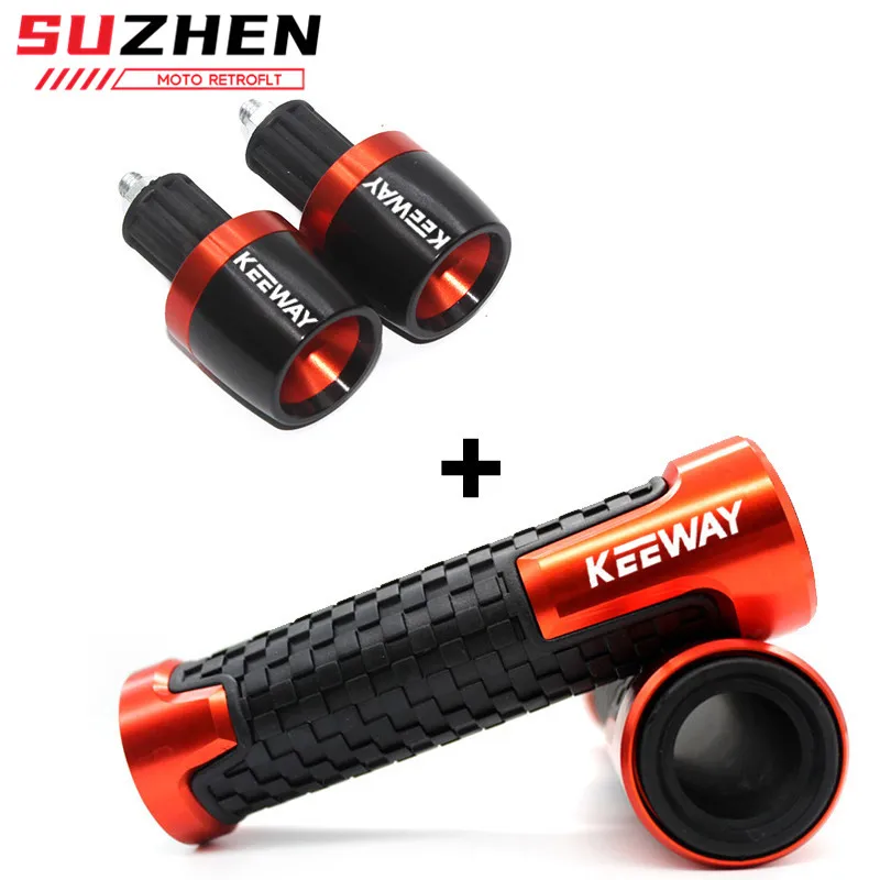 For Keeway Hurricane 50 Vieste 300 Zahara Cityblade K-Light RKV RKF 125 RKS 150 Motorcycle Hand Grips Handle Bar End Cap