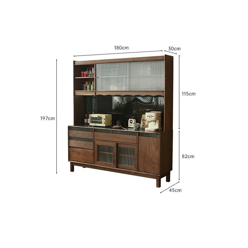 

Простой бытовой чайный шкаф из цельного дерева, встроенный шкаф у настенного шкафчика для хранения вещей