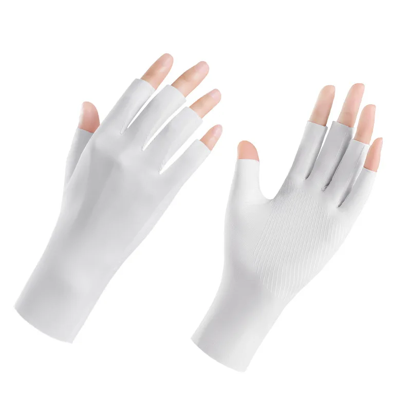 Luvas de verão femininas, proteção solar, respirável, fino, anti-uv, novo