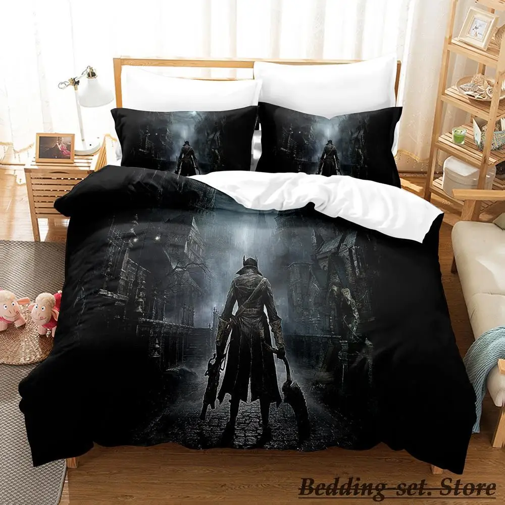 

Bloodborne Lady Bedding Set Single Twin Full Queen King Size Bed Set Adult Kid Bedroom Duvetcover Sets Anime parure de lit Bed