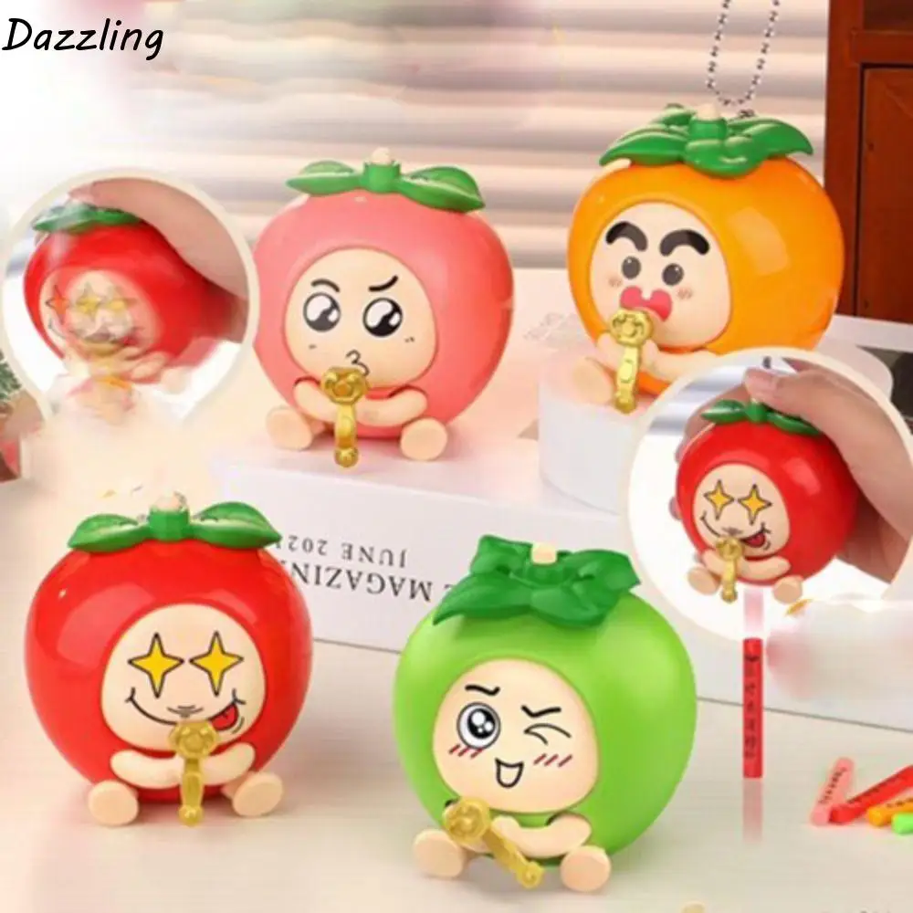 

With Keychain Persimmon Ruyi Model Toy Anti-lost Luck Draw Lots Fruit Pendants DIY Crafts Bless Fruit Toy Car Keychain