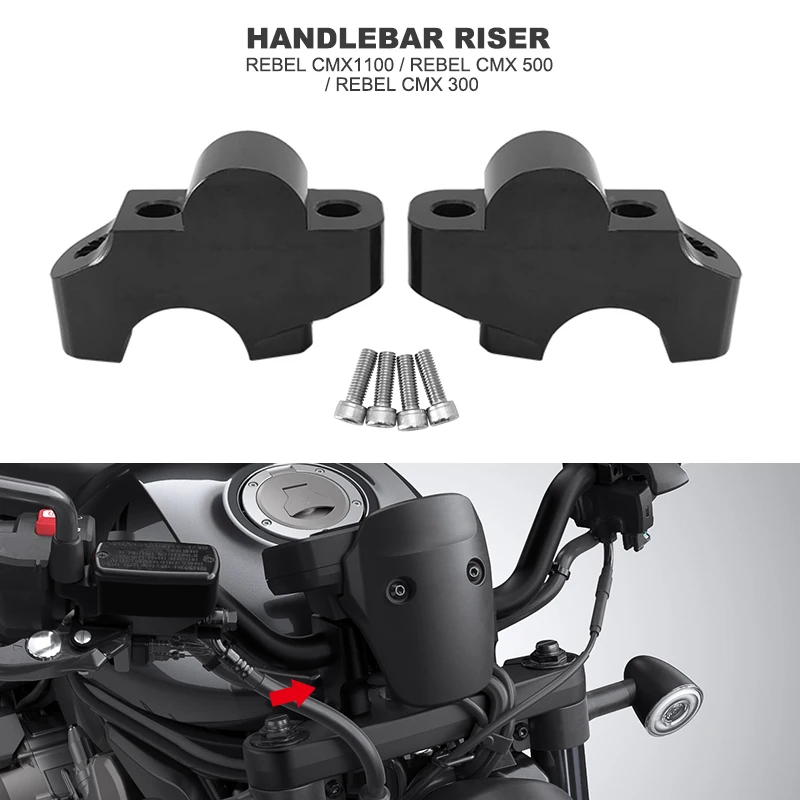 

Для Honda CMX500 CMX1100 High Lifter Risers Rebel 500 CMX300 CMX 300 500, ручка, крепление назад, подъемный удлинительный зажим, адаптер