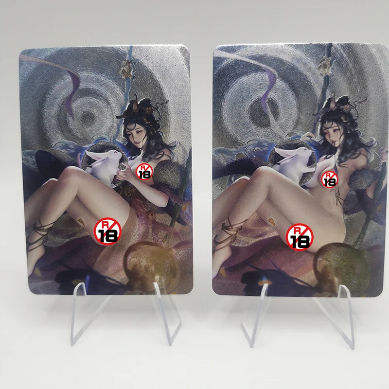 In Stock 3Pcs/set Sexy Anime Girl Cards Daily Interior Room The Goddess of The Moon Chang E Game Collection Cards Xmas Gift Toys