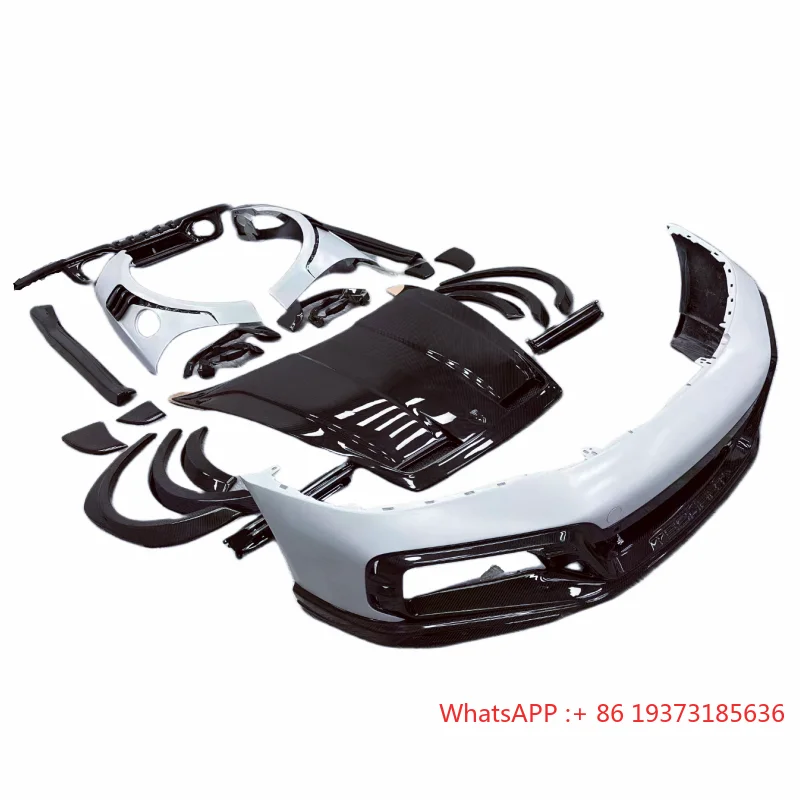Style Carbon Fiber Full Body Kit Front Bumper Edge Side Skirts Rear Diffuser Rear Spoiler for Porsche 992 911 Body Kit